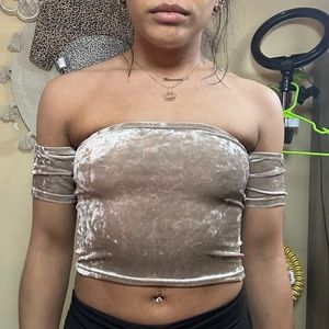 Forever21 off the shoulder crop top